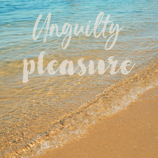 metin unguilty zevk ve oldukça bir plaj - Fotoğraf, Görsel
