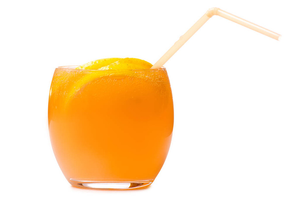 Ένα ποτήρι λεμονάδα πορτοκάλι λεμόνι - Φωτογραφία, εικόνα