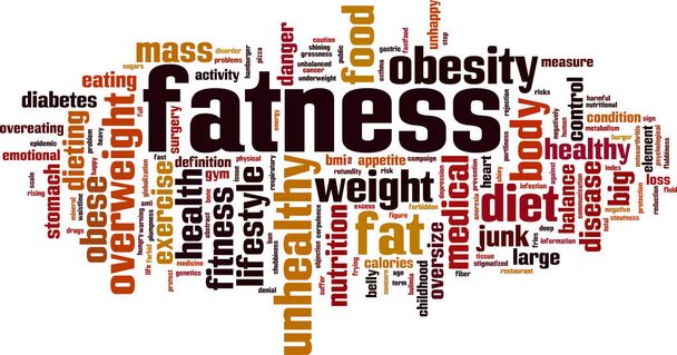 Fatness word cloud - Вектор, зображення