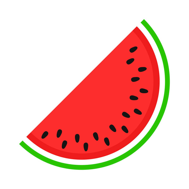Ícone de melancia em estilo moderno plano isolado no fundo branco. Símbolo de verão para o seu web site design, logotipo, aplicativo. Ilustração vetorial, EPS3
. - Vetor, Imagem