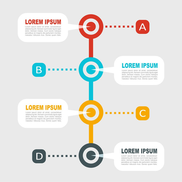 Infographic template. Can be used for workflow layout, diagram, business step options, banner, web design. - Vector, Imagen