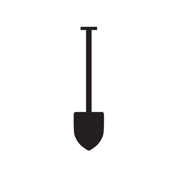 black shovel icon- vector illustration - Vector, Image