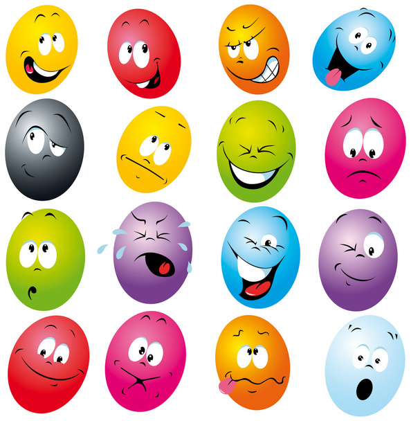 Cartoon eggs - Vektor, obrázek