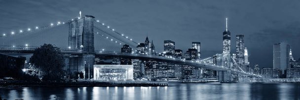 panoramę centrum Manhattan  - Zdjęcie, obraz
