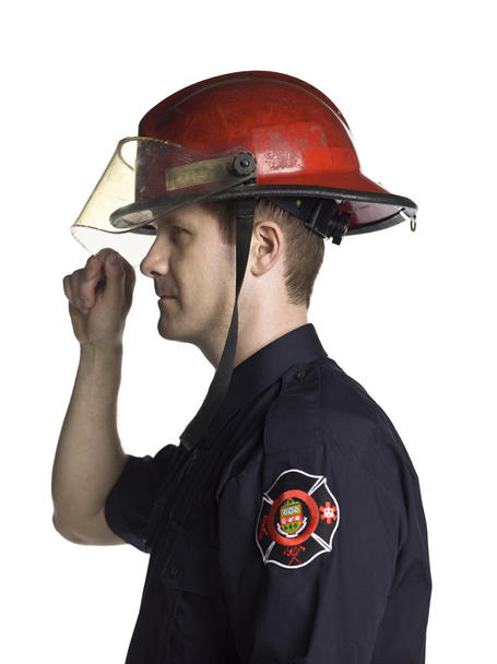 macho bombero vista lateral
 - Foto, Imagen
