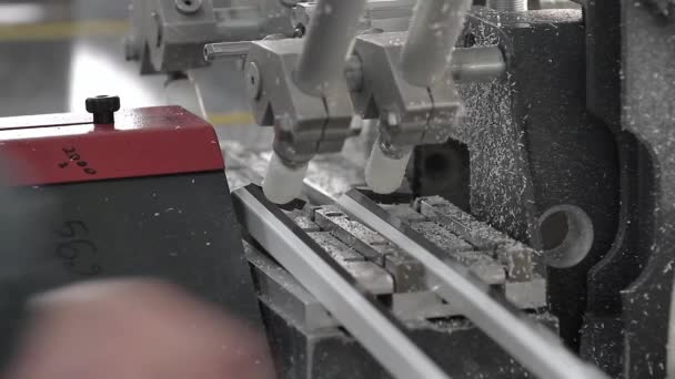 Cutting of the glazing bead for the plastic window - Footage, Video