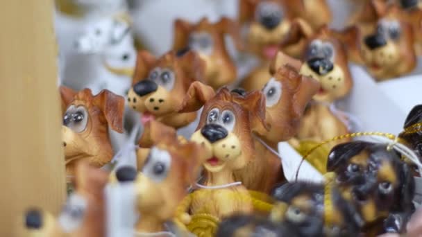 Puppy figure toys for 2018 New Year celebration - Footage, Video