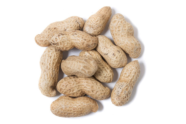 peanuts on a white background - Photo, Image