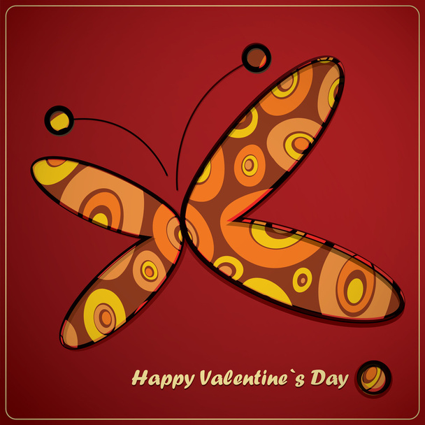 Valentines Day card - Vettoriali, immagini