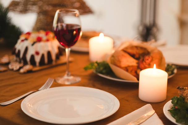 festive holiday dinner restaurant celebration - Foto, Imagen