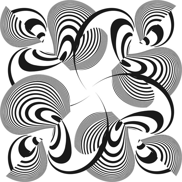 Fondo vectorial geométrico creativo de medio tono abstracto
. - Vector, Imagen