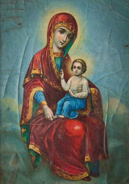Orthodoxe icoon van de Moeder Gods - Foto, afbeelding