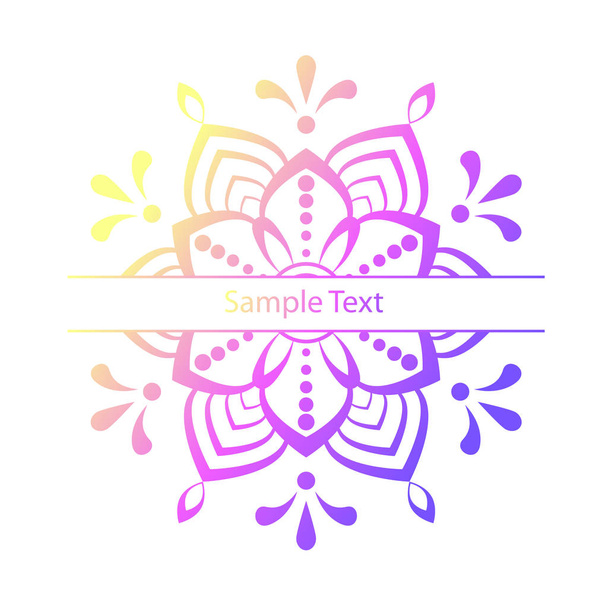 Beautiful colour  mandala stock vector illustration - Vector, afbeelding