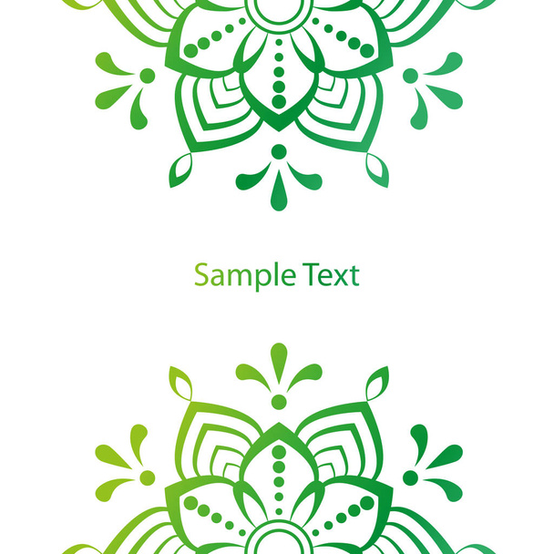 Beautiful green mandala stock vector illustration - Vector, afbeelding