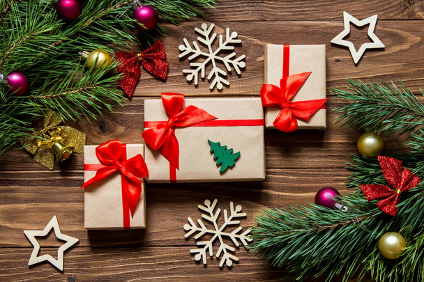 Noel hediye kutuları ile son derece sevimli Fuar - Fotoğraf, Görsel