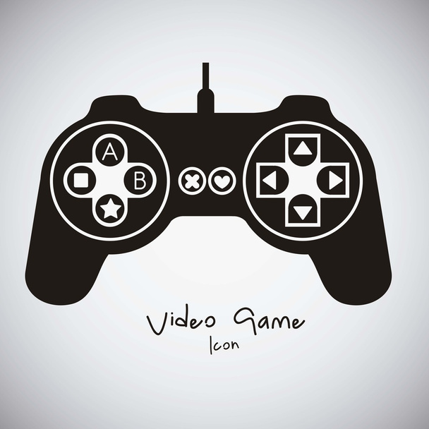 video oyunları silhouettes - Vektör, Görsel