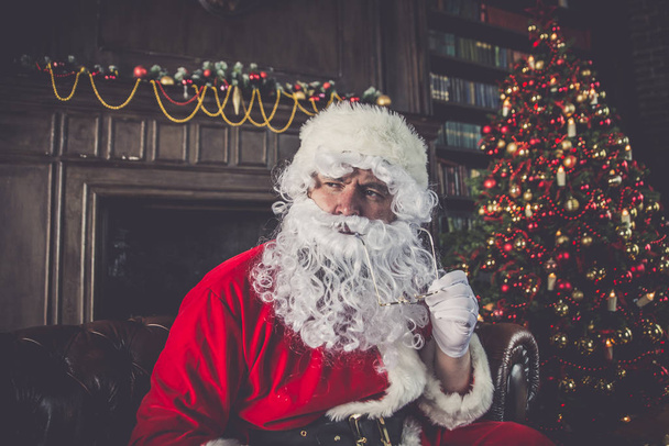 Santa claus portraits and lifestyle - Foto, Bild