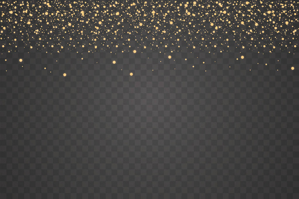 weiße Funken und goldene Sterne glitzern im besonderen Lichteffekt. Vektor funkelt auf transparentem Hintergrund. Weihnachten abstrakt - Vektor, Bild
