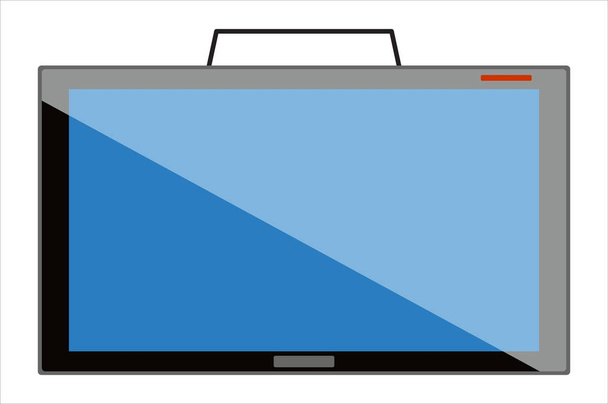 TV Screen, flat style vector illustration  - Vector, Image