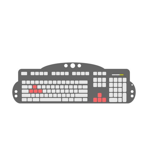 Gaming Keyboard Device - Vetor, Imagem