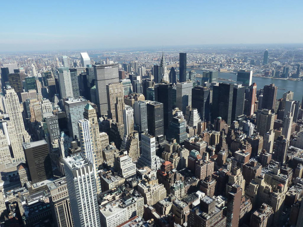 amazing aerial view on the big City, NY - Foto, Bild
