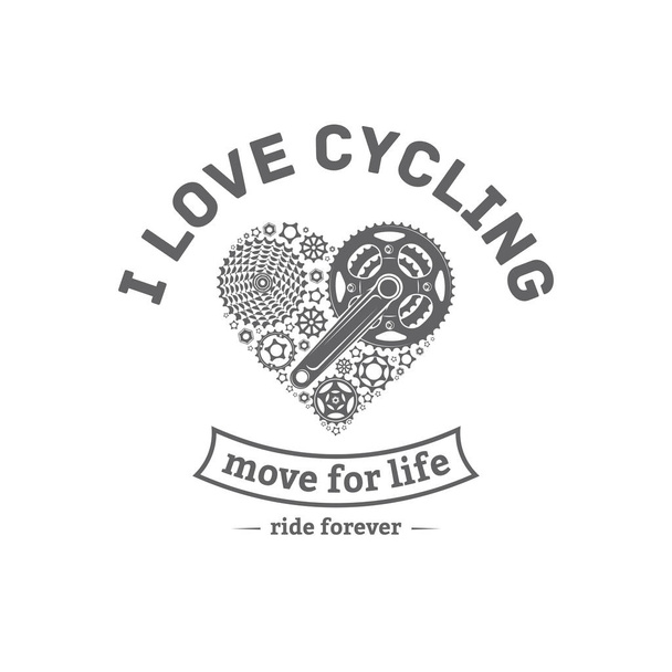 emblema de bicicleta vector
 - Vector, Imagen