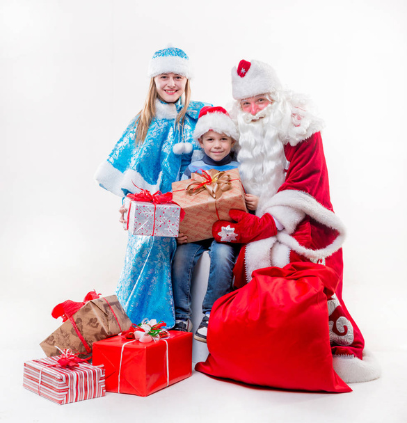 Santa Claus with little boy - Photo, Image