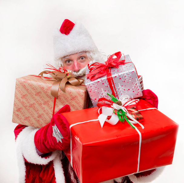 Święty Mikołaj z darami - Zdjęcie, obraz