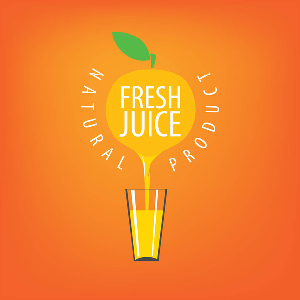 logo of fresh juice - Вектор, зображення