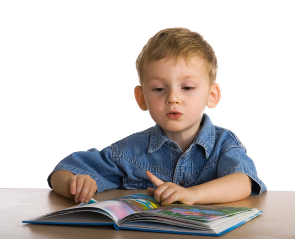 Child with the book - Foto, afbeelding
