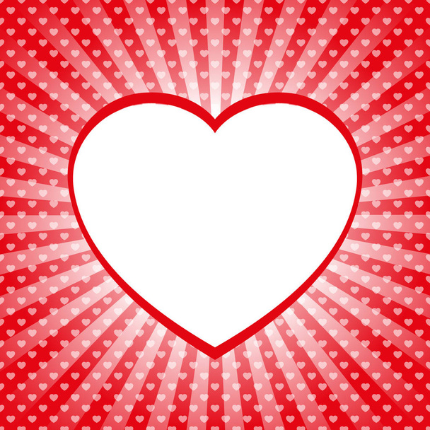 Pop Art template with hearts - Vektor, obrázek