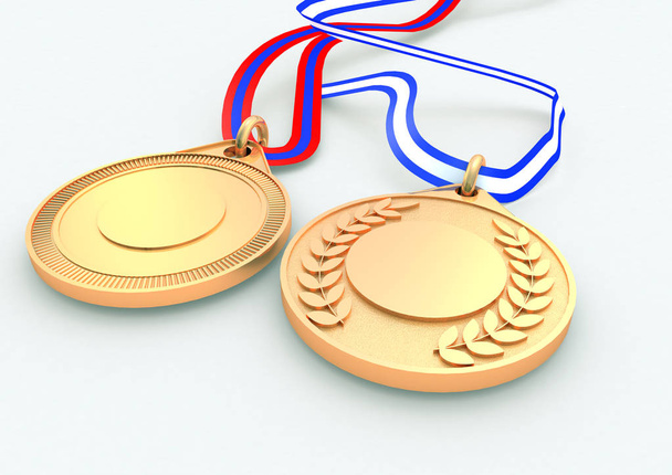 Médailles d'or 3D render
 - Photo, image