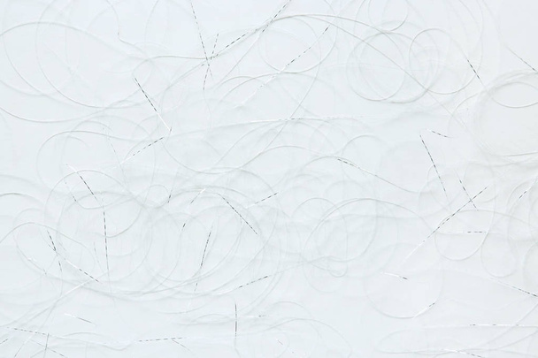 Patrón de hilo de plata blanco abstracto
.  - Foto, imagen