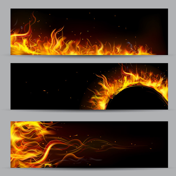 tűz láng sablon - Vektor, kép