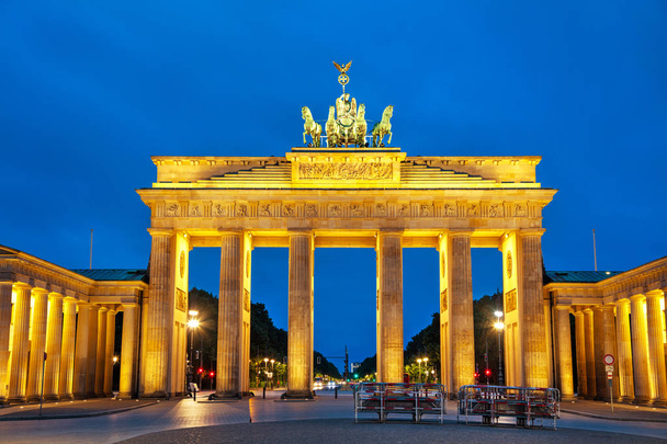Πύλη του Brandenburg στο Βερολίνο, Γερμανία - Φωτογραφία, εικόνα