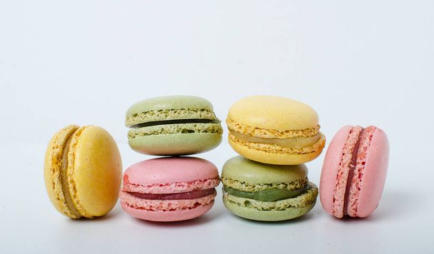 Renkli tatlı Macaroons - Fotoğraf, Görsel