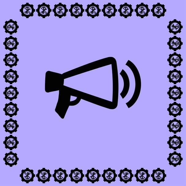 megafono, icona dell'altoparlante
 - Vettoriali, immagini