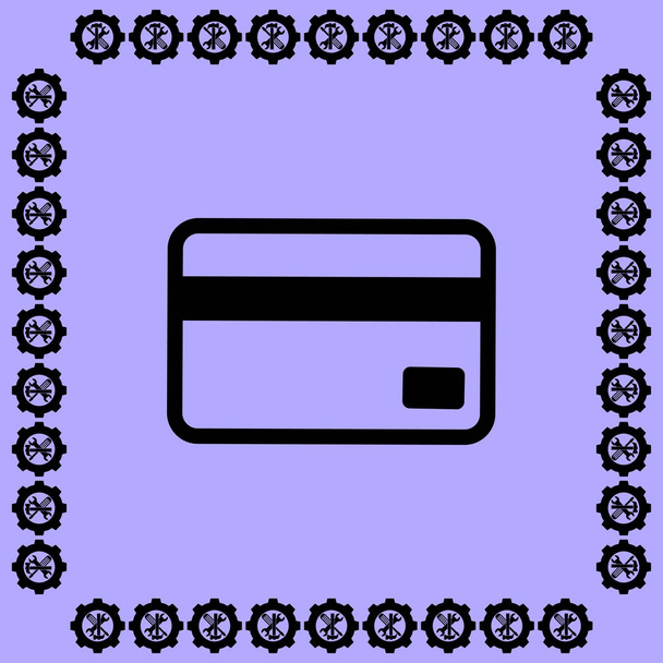 εικονίδιο πλαστικών καρτών - Διάνυσμα, εικόνα