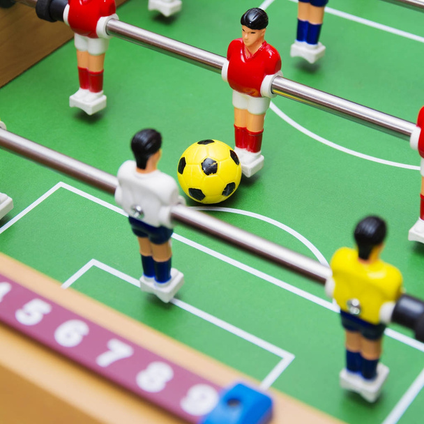 futbol futbol oyunu masa, yakın çekim - Fotoğraf, Görsel