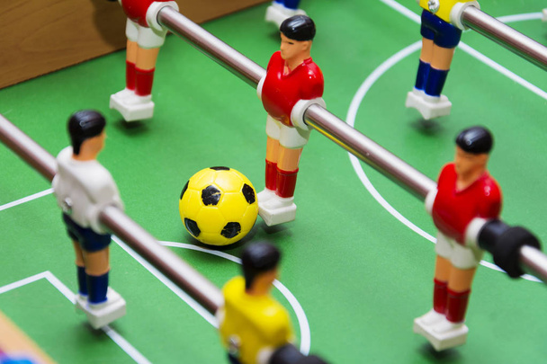 table football soccer game, close up - Φωτογραφία, εικόνα