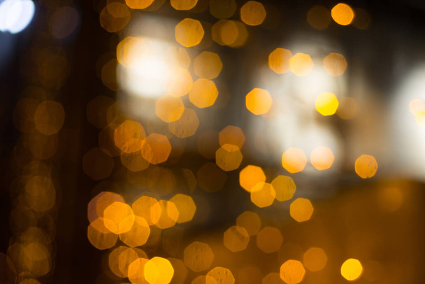 Gold abstract bokeh background - Foto, Imagen