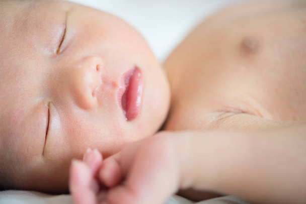 Asian newborn baby is sleeping - Photo, Image