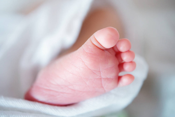 Newborn baby foot - Fotoğraf, Görsel