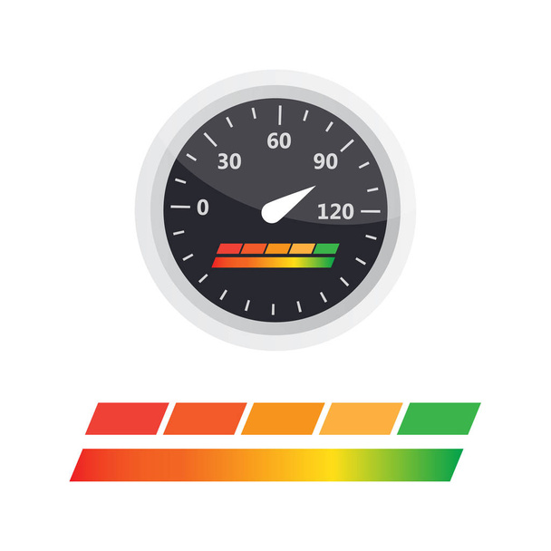 Guage icon. Credit score indicators and gauges vector set. Score - Vector, Image