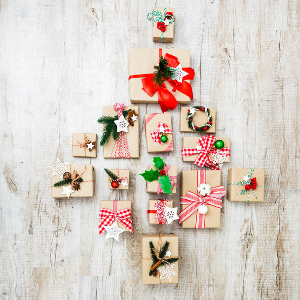 Christmas craft boxes - Φωτογραφία, εικόνα