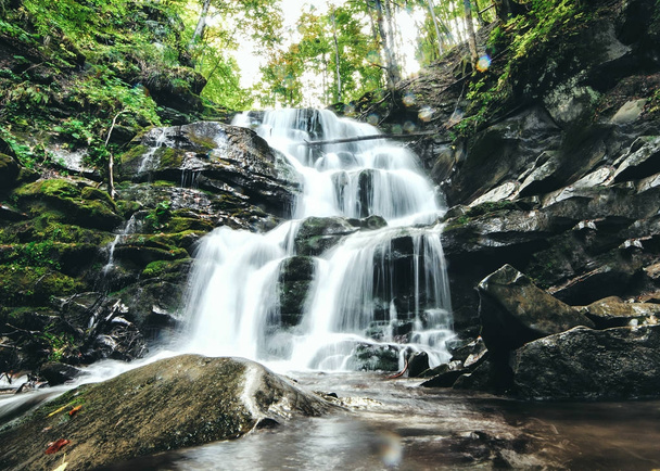  A beautiful waterfall in the Carpathians - Photo, Image