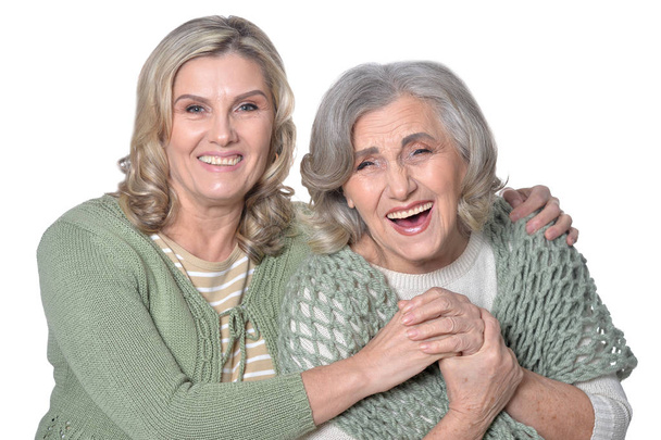  dwie kobiety uśmiechający się  - Zdjęcie, obraz