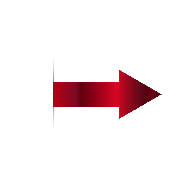Векторні ілюстрації червона стрілка - Вектор, зображення