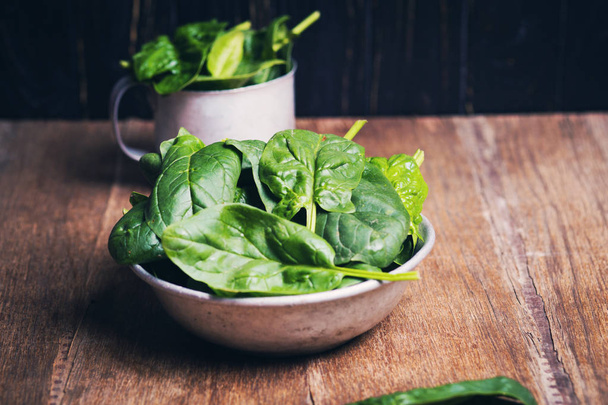 green fresh spinach - Fotó, kép