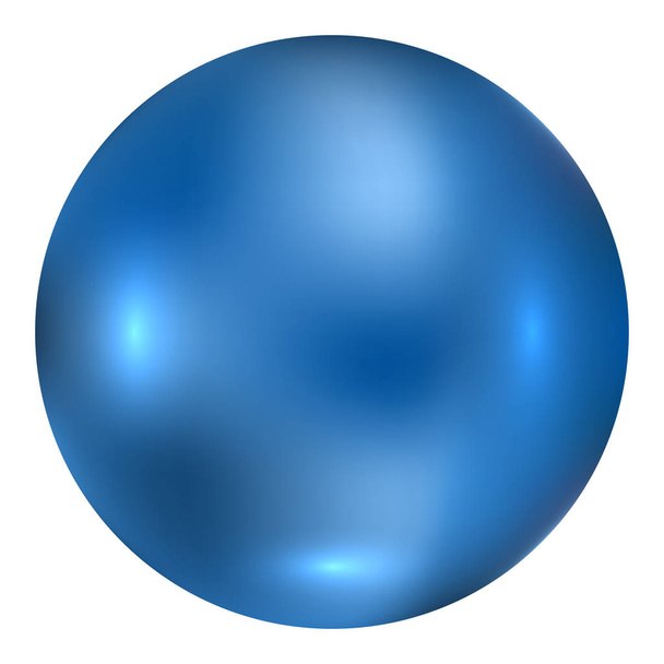 Illustration vectorielle d'une boule bleue
 - Vecteur, image